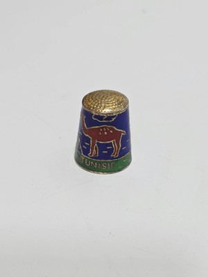 Hasyılmaz Antika Cloisonne Emaye Yüksük 24,40X20MM 046