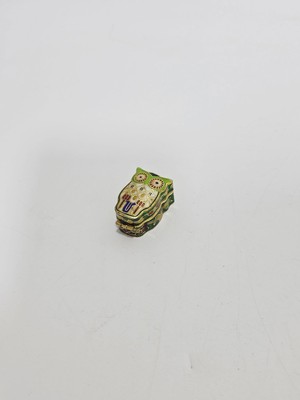 Hasyılmaz Antika Cloisonne Minyatür Kutu 3,7x2,5cm 082