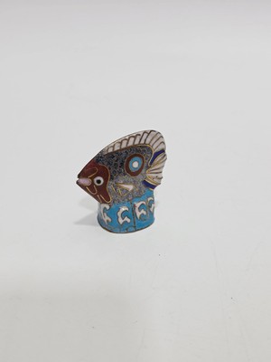 Hasyılmaz Antika Cloisonne Minyatür Balık 5,2x4,7cm 143