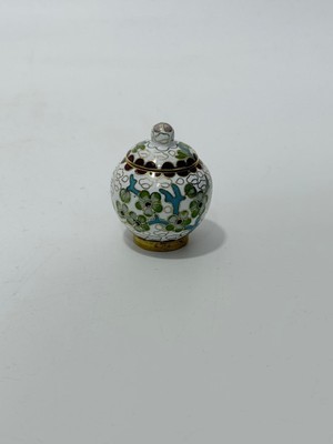 Hasyılmaz Antika Cloisonne Minyatür Kavanoz 4,3x3,5cm 125