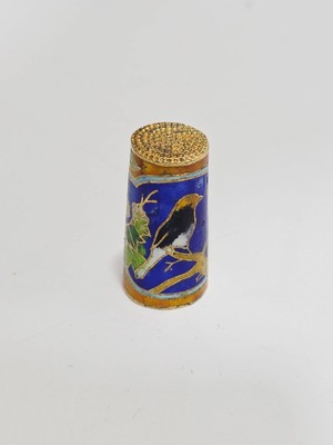 Hasyılmaz Antika Cloisonne Emaye Yüksük 36,30X18MM 056