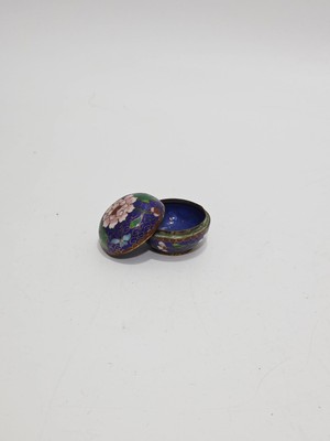 Hasyılmaz Antika Cloisonne Minyatür Kutu 3,5cm 010