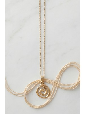 Aurrari Gold Döngü Kolye 45CM