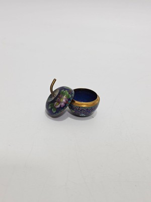 Hasyılmaz Antika Cloisonne Minyatür Kutu 3,5x3,1cm 162