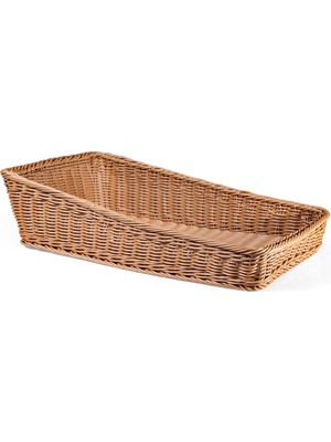 Biradlı A.büfe Plastik Dikdörtgen Sepet 30X50 cm | Açık Büfe – Restoran & Otel