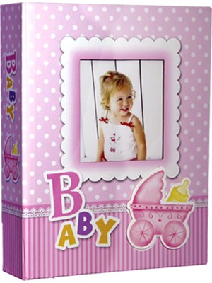 Dora Shopping Rabsev 10X15CM 100 Kapasiteli Lüks Bebek Albümü (Pembe)