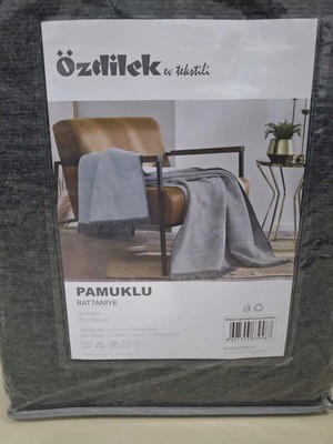 Özdilek Çift Kişilik Pamuklu Battaniye Dolce Antrasit