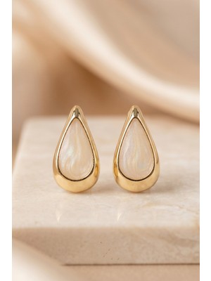 Aurrari Gold Mineli Damla Küpe