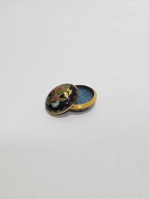 Hasyılmaz Antika Cloisonne Minyatür Kutu 4,4x2,6cm 069