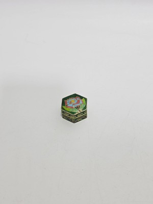 Hasyılmaz Antika Cloisonne Minyatür Kutu 3,4X3CM 085