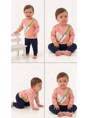 Senka 6/24 Ay Baskılı Penye Bebek Takımı