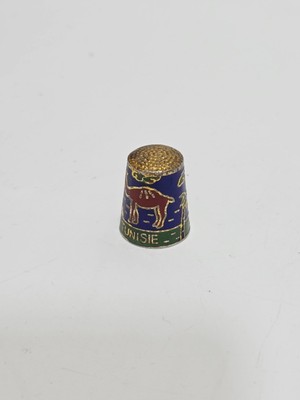 Hasyılmaz Antika Cloisonne Emaye Yüksük 24,60X20MM 027