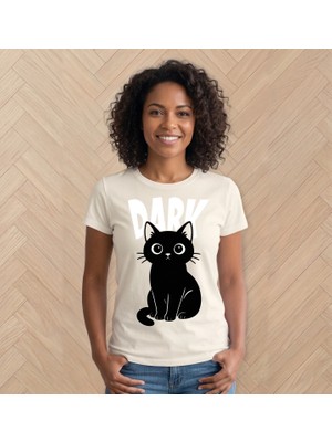 Durak Reklam Siyah Kedi ütü ile uygulanabilen DTF tekstil baskı