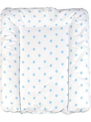 Dora Shopping 'ness Elyaf Dolgulu Pvc Alt Değiştirme Minderi, Sıvı Geçirmez, Leke Tutmaz, Puantiyeli, Mavi, 50X70C