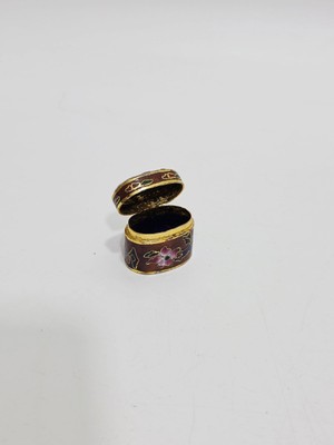 Hasyılmaz Antika Cloisonne Minyatür Kutu 2,9X2CM 115