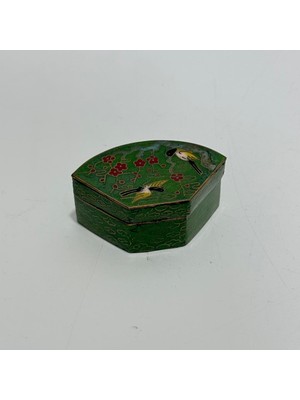 Hasyılmaz Antika Cloisonne Minyatür Kutu 5,5x3,4cm 139