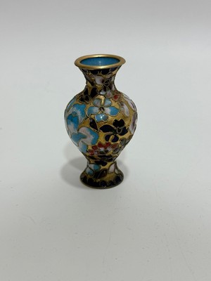 Hasyılmaz Antika Cloisonne Minyatür Vazo 8,5cm 006
