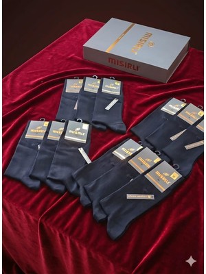 Mısırlı; Cotton Erkek Soket Çorap, Mevsimlik, Asorti 12'li Paket, 41-45