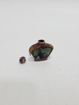 Hasyılmaz Antika Cloisonne Minyatür Matara 4x3,9cm 166