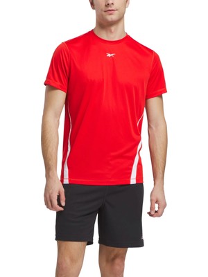 Reebok Id Traın Blocked T-Shırt Kırmızı Erkek Kısa Kol T-Shirt