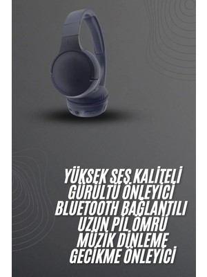 Masa Dostu Kablosuz Bluetooth Kulaklık Kulak Üstü Ayarlanabilir Uzun Ömürlü Tdms-07