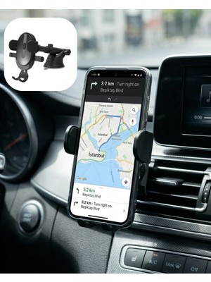 Renklime Araç Konsol Telefon Tutucu Ayarlanabilir Telefon Standı
