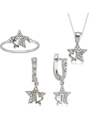 DMR Elegance Gümüş Yıldız Bayan Set