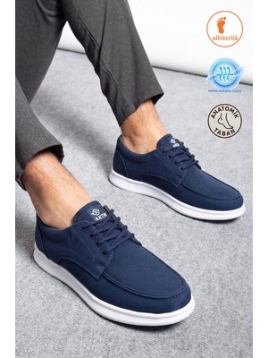 Albishoes Erkek Hafif Rahat Yumuşak Taban Keten Günlük Casual Erkek Ayakkabı Erkek Spor Ayakkabı