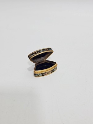Hasyılmaz Antika Cloisonne Minyatür Kutu 4,1x2,4cm 116