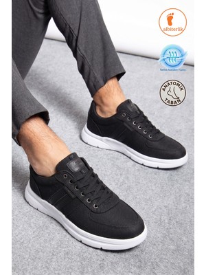 Albishoes Erkek Hafif Rahat Yumuşak Taban Keten Günlük Casual Erkek Ayakkabı Erkek Spor Ayakkabı