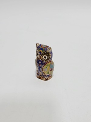 Hasyılmaz Antika Cloisonne Minyatür Baykuş 6,2x3,6cm 147