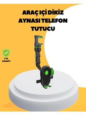 Renklime Dikiz Aynasına Takılan Telefon Tutucu Ayarlanabilir Çok Yönlü Araç Aksesuarı