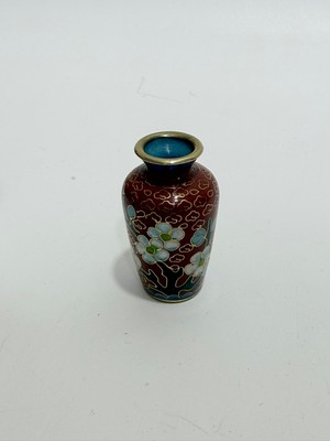 Hasyılmaz Antika Cloisonne Minyatür Vazo 5,50CM 004