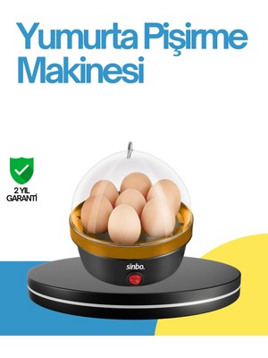 Renklime 7 Yumurta Kapasiteli Yumurta Pişirme Makinesi Rafadan Orta ve Katı