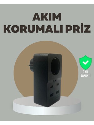 Renklime Akıllı Akım Dengelemeli Priz 2500W 4 USB Type C Çıkışlı