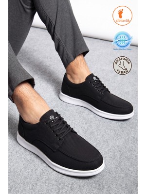 Albishoes Erkek Hafif Rahat Yumuşak Taban Keten Günlük Casual Erkek Ayakkabı Erkek Spor Ayakkabı