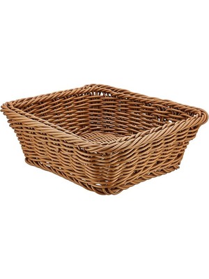 Biradlı Plastik Kare Servis Sepeti 19X19 cm | Ekmek Sepeti – Restoran & Kafe