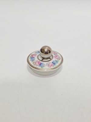 F. Legrand Limoges Çiçek Desenli Porselen Kapak 6,3cm