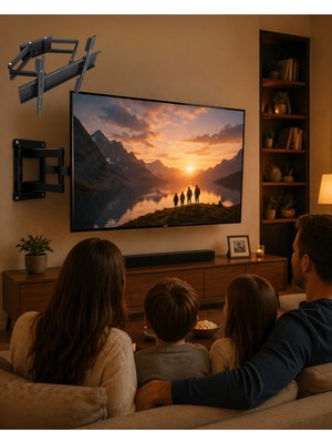 Renklime 32 55 Inç Ayarlanabilir Tv Askı Aparatı Güçlü  Duvar Tipi Askı