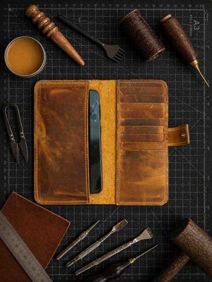 Vintage Leather Craft Erkek Deri Cüzdan