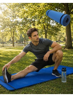 Renklime 10 mm Fitness Minderi Tırtıklı Kaymaz Yüzey Esnek Darbe Emici Eva Yapı