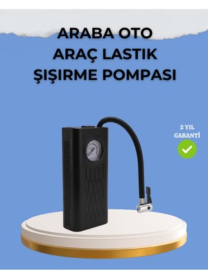 Renklime Çok Fonksiyonlu Dijital Gösterge Elektrikli Lastik Pompası