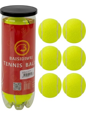 Renklime Tenis Topu 6’lı Set Antrenman ve Maç Için Dayanıklı Toplar