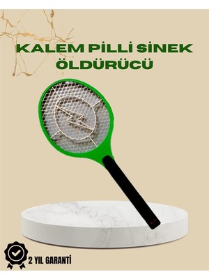 Renklime Yüksek Gerilimli Elektronik Sinek Öldürücü – Pil ile Çalışan, Güvenlik Izgaralı