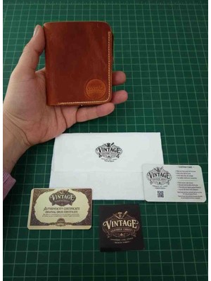 Vintage Leather Craft Hakiki Deri Cüzdan