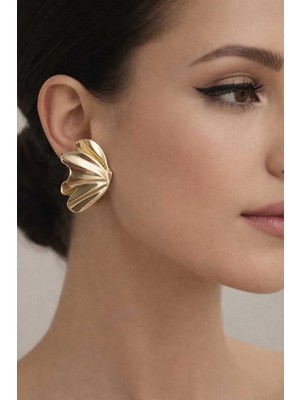 Betonique Stone Gümüş Rengi Mercan Model Küpe