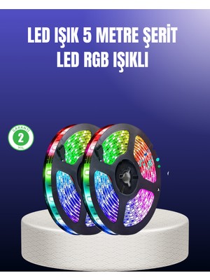 Renklime Enerji Tasarruflu Rgb Şerit LED 5 Metre