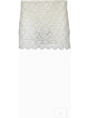 Aquella Beyaz Dantel Etek