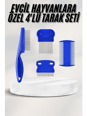 Renklime Tüy Fırçası Bit Tarağı Seti Evcil Hayvan Tüy Toplayıcı Bit Pire Önleyici Tarak