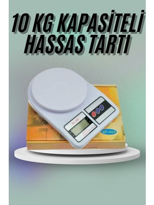 Renklime Mutfak Tartısı Dijital Göstergeli Hassas Tartı 10 kg Kapasiteli